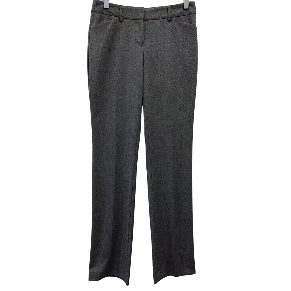 Express Editor Womens 0 Pants Black White Polka Dot